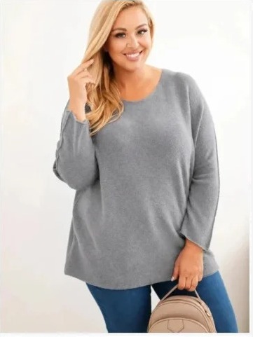 Dámsky sveter plus size s...
