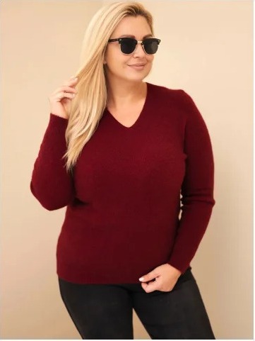 Dámsky sveter Plus Size z...