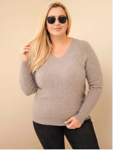 Dámsky sveter Plus Size z...