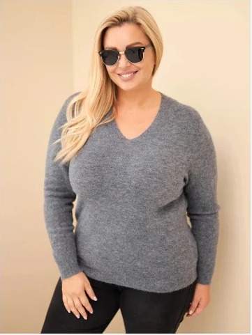 Dámsky sveter Plus Size z...