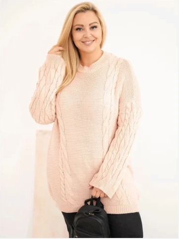 Dámsky sveter Plus Size s...