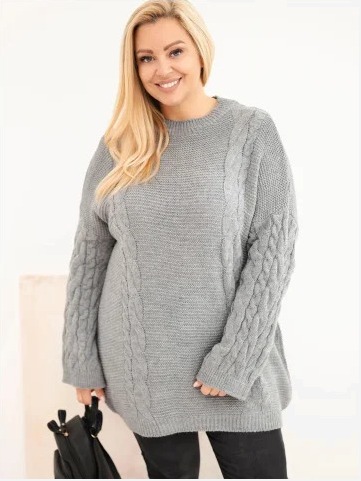 Dámsky sveter Plus Size s...