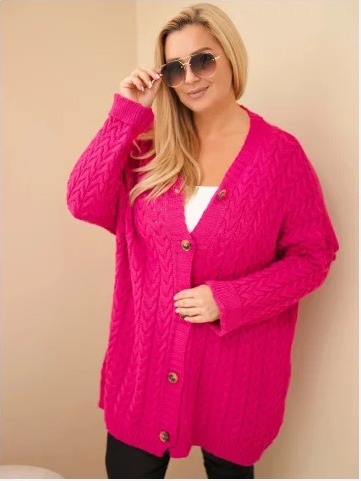 Dámsky kardigán Plus Size s...