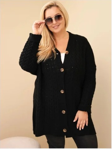 Dámsky kardigán Plus Size s...