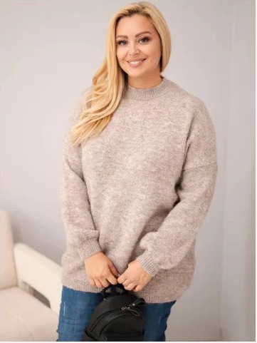 Dámsky sveter Plus Size s...