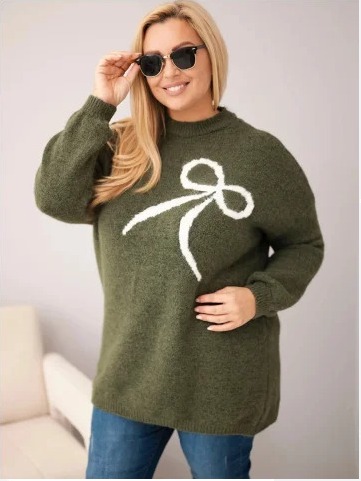Dámsky sveter Plus Size s...