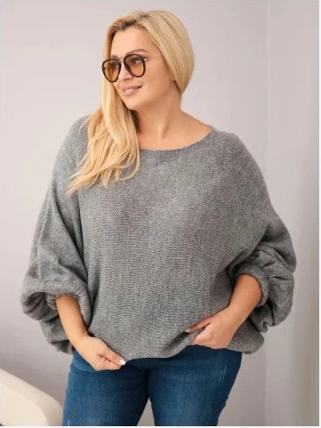 Dámsky sveter Plus Size s...