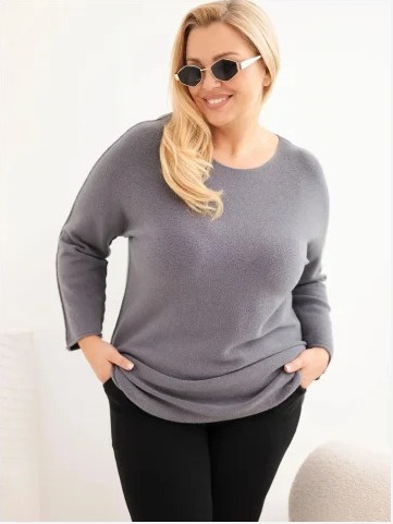 Dámsky sveter plus size s...