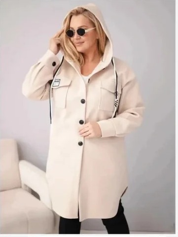 Dámsky kabát Plus Size s...