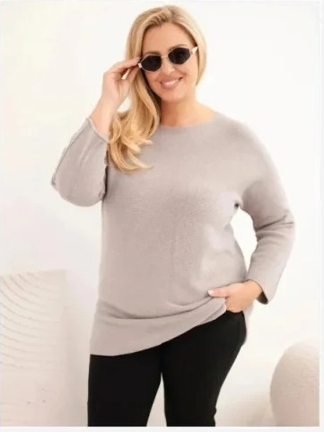 Dámsky sveter plus size s...