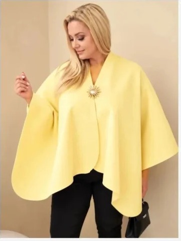 Dámske pončo plus size s...