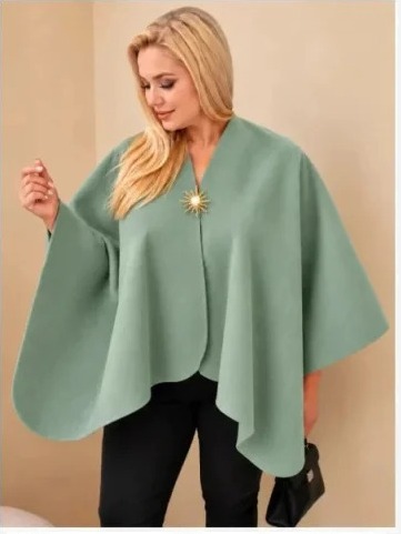 Dámske pončo plus size s...