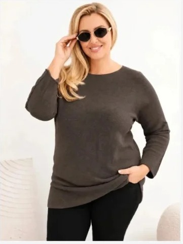Dámsky sveter plus size s...