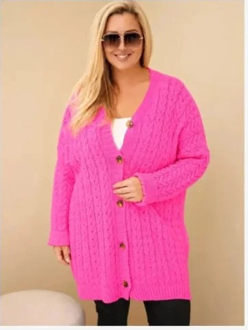 Dámsky kardigán Plus Size s...