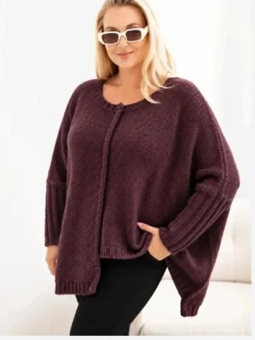 Dámsky sveter Plus Size z...