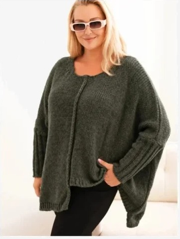 Dámsky sveter Plus Size z...