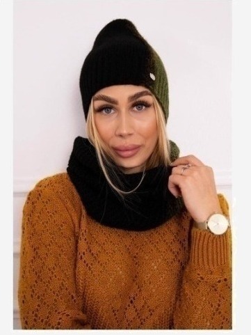 dámsky set P103 čierna+khaki