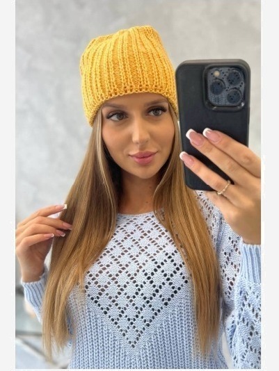 Dámska čiapka Rebeka K345 horčica