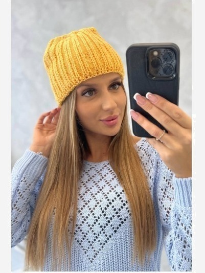 Dámska čiapka Rebeka K345 horčica