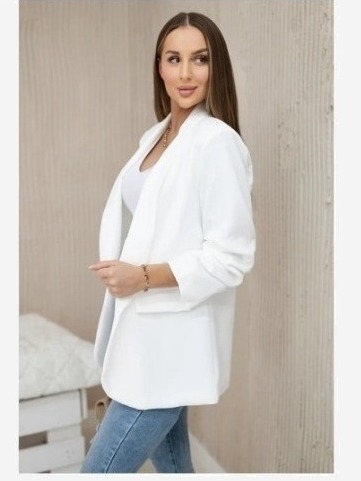 Elegantné sako biela