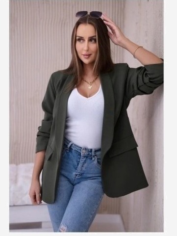 Elegantné sako khaki