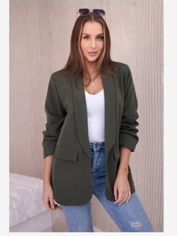 Elegantné sako khaki