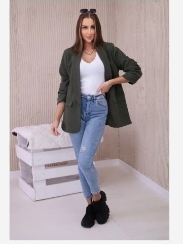 Elegantné sako khaki