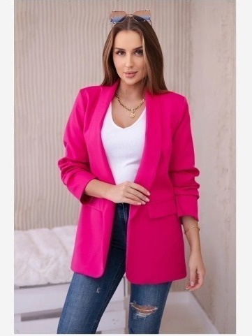 Elegantné sako fuchsiová
