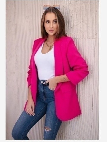 Elegantné sako fuchsiová