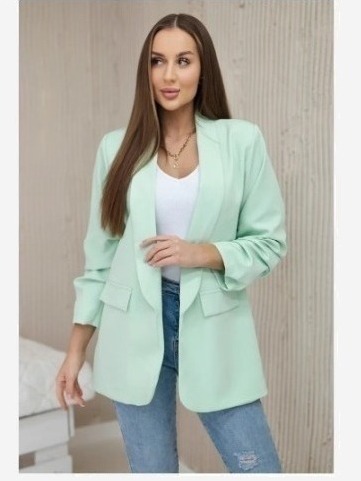 Elegantné sako ľahká mäta