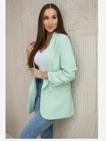Elegantné sako ľahká mäta
