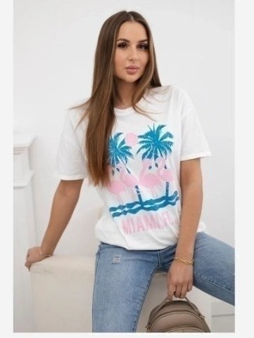 tričko Miami biely