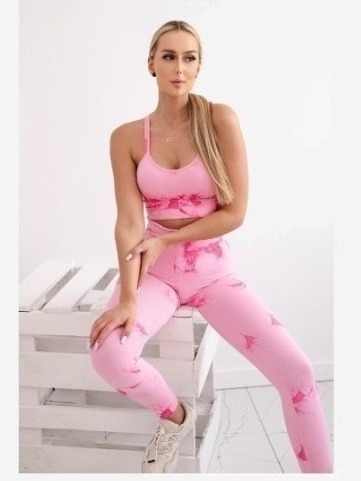 Fitness komplet ružová + fuchsia