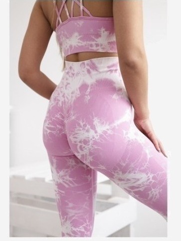 Fitness komplet svetloružová + biela