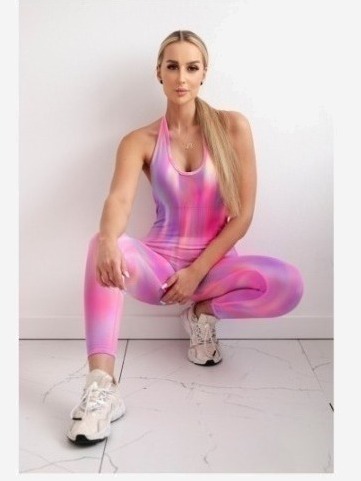 Fitness overal ružová