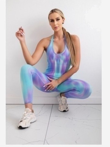 Fitness overal fialová
