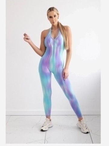Fitness overal fialová